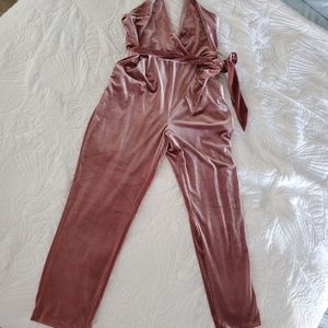 NWOT Velvet Jumpsuit